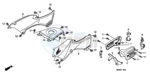 TRX250TMB drawing BODY COVER