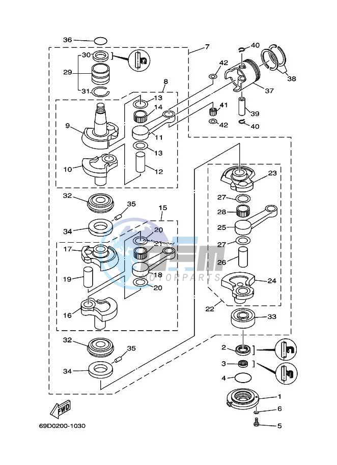 CRANKSHAFT--PISTON