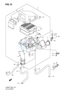 DL650 (E2) V-Strom drawing AIR CLEANER