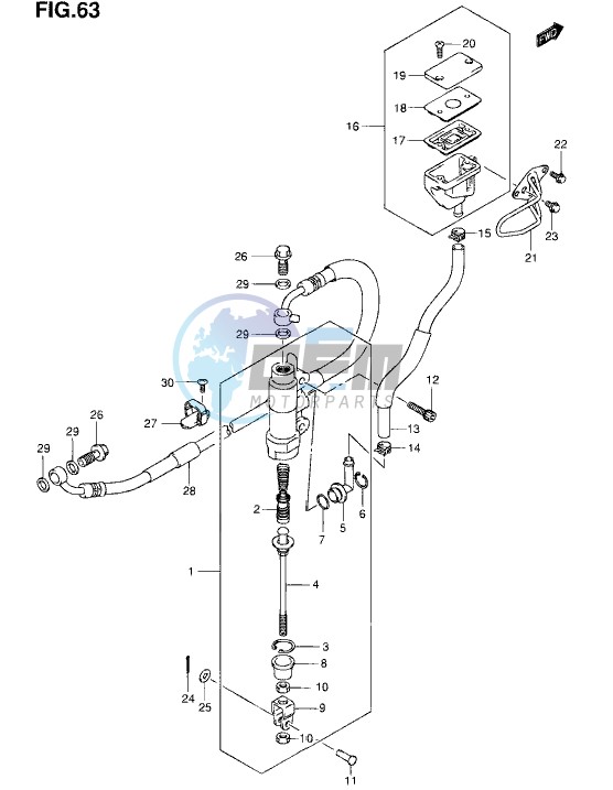 REAR MASTER CYLINDER