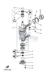 60TLR drawing CRANKSHAFT--PISTON