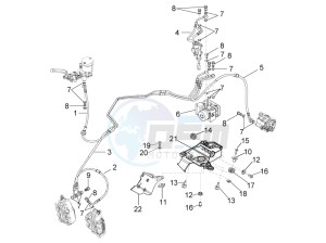 RSV 4 1000 APRC R ABS USA drawing ABS Brake system