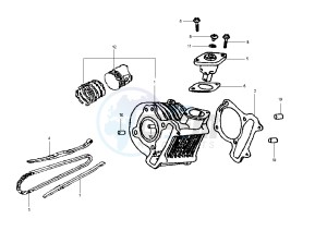 SHARK - 125 cc drawing CYLINDER