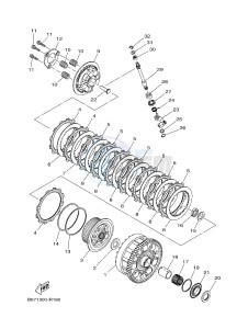 MTN1000 MTN-1000 MT-10 (B67G) drawing CLUTCH