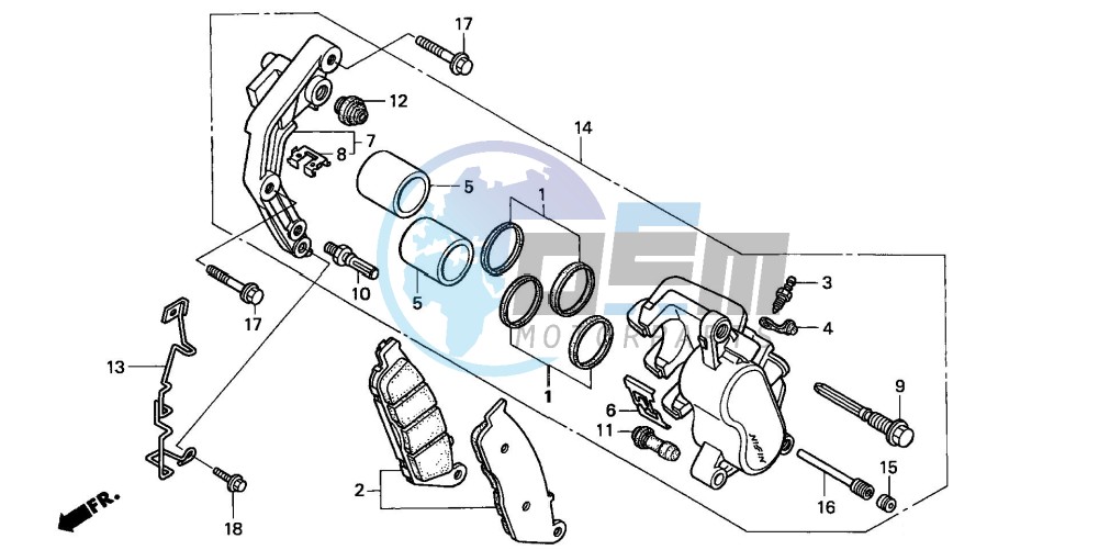 FRONT BRAKE CALIPER