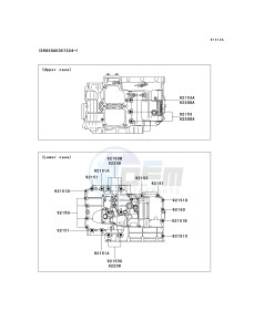 KLE 650 A [VERSYS EUROPEAN] (A7F-A8F) A8F drawing CRANKCASE BOLT PATTERN