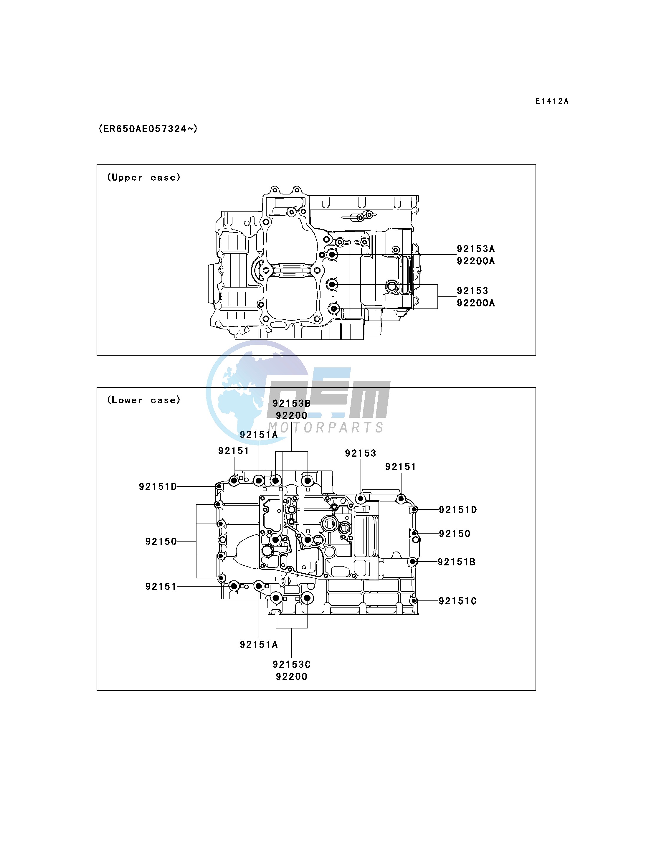 CRANKCASE BOLT PATTERN