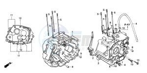 CB125T drawing CRANKCASE