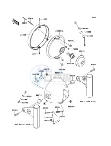 W800 EJ800ACF GB XX (EU ME A(FRICA) drawing Headlight(s)