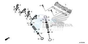 CRF1000G CRF1000 - Africa Twin Europe Direct - (ED) drawing CAMSHAFT/VALVE