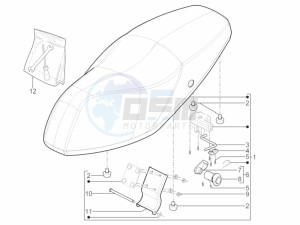 Typhoon 125 4T 2V E3 (NAFTA) drawing Saddle/seats