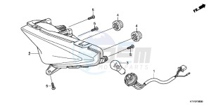 CBR125RTC drawing TAILLIGHT