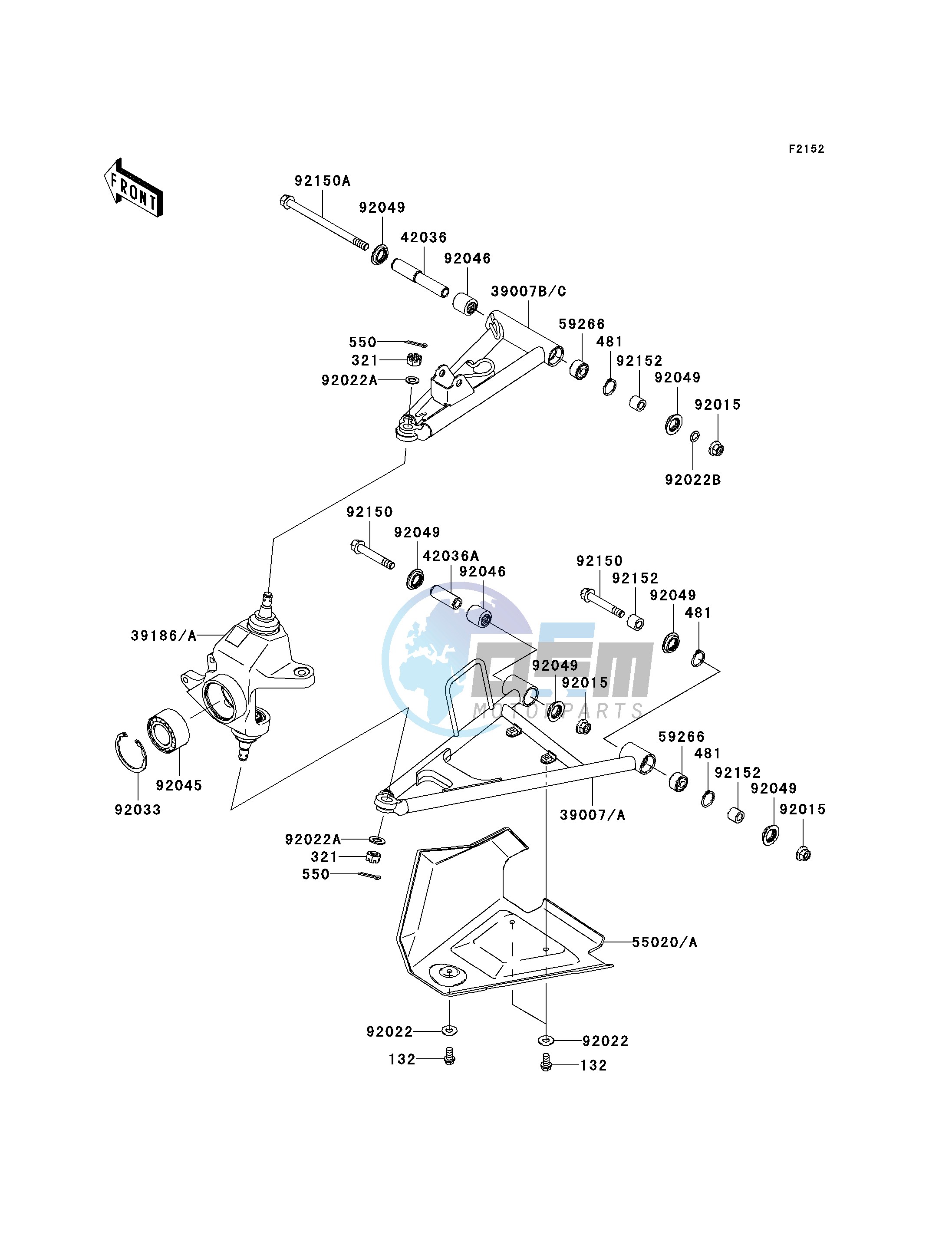 FRONT SUSPENSION--  - JKAVFDA1 6B524414- -