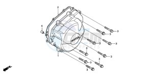 CBR600F4 drawing GENERATOR COVER