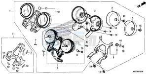 CB1100NAH UK - (E) drawing METER