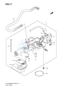 VLR1800 (E3-E28) drawing FUEL PUMP