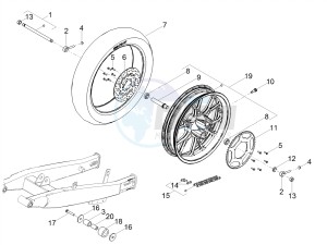 SX 50 E4 (EMEA) drawing Rear wheel