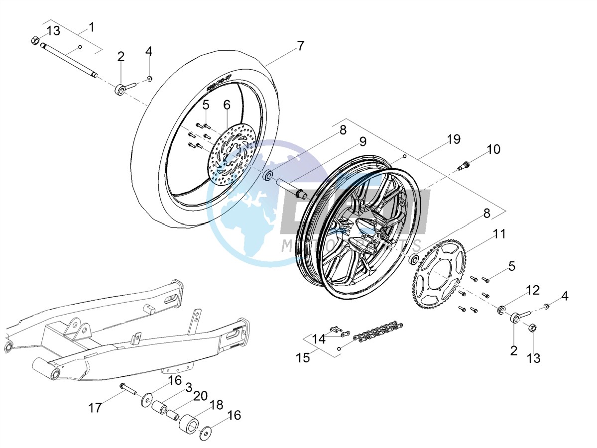 Rear wheel