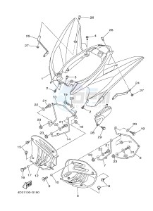 YFM250R YFM25RB RAPTOR 250 (1BTG 1BTH 1BTJ) drawing REAR FENDER