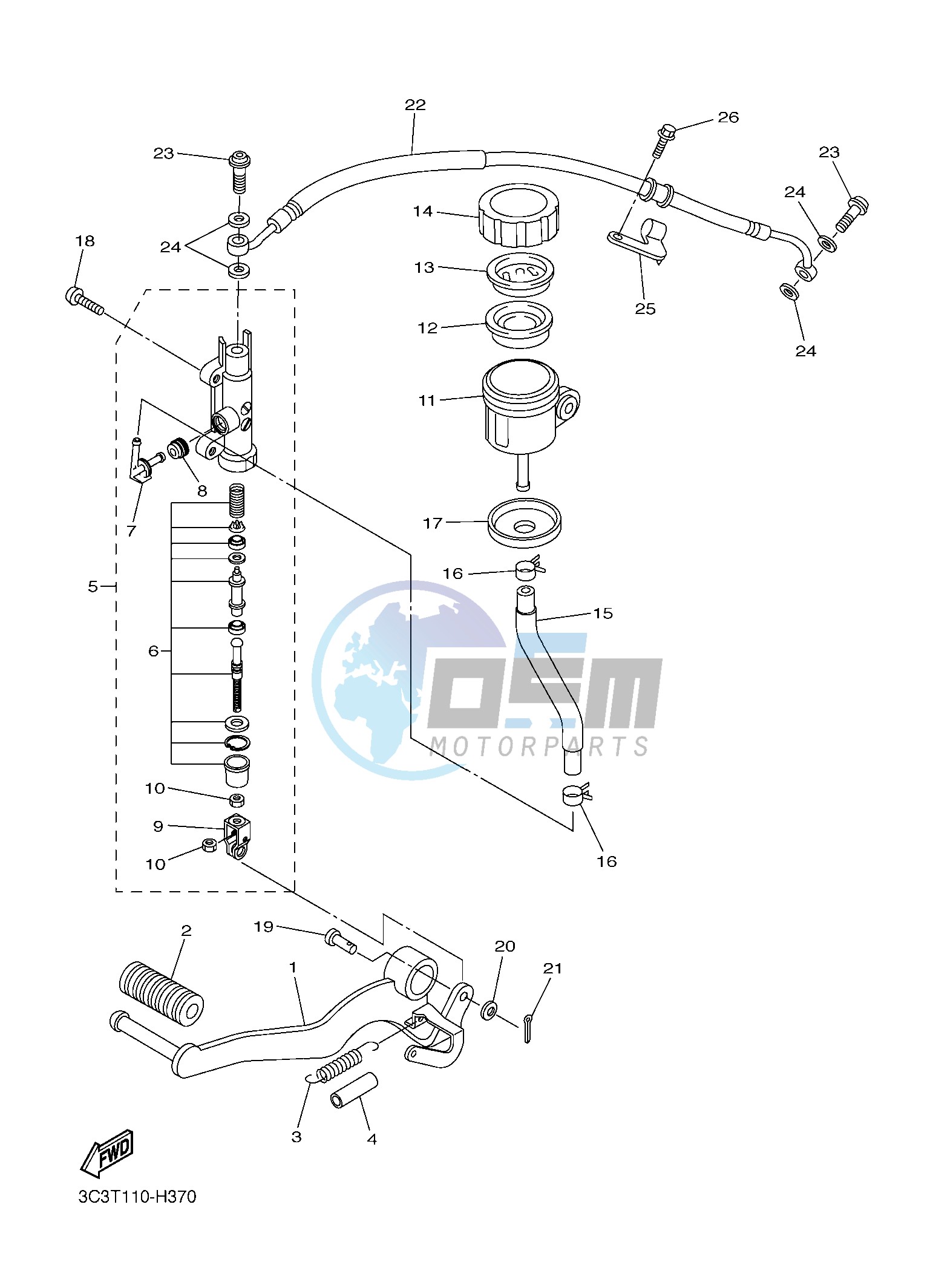 REAR MASTER CYLINDER