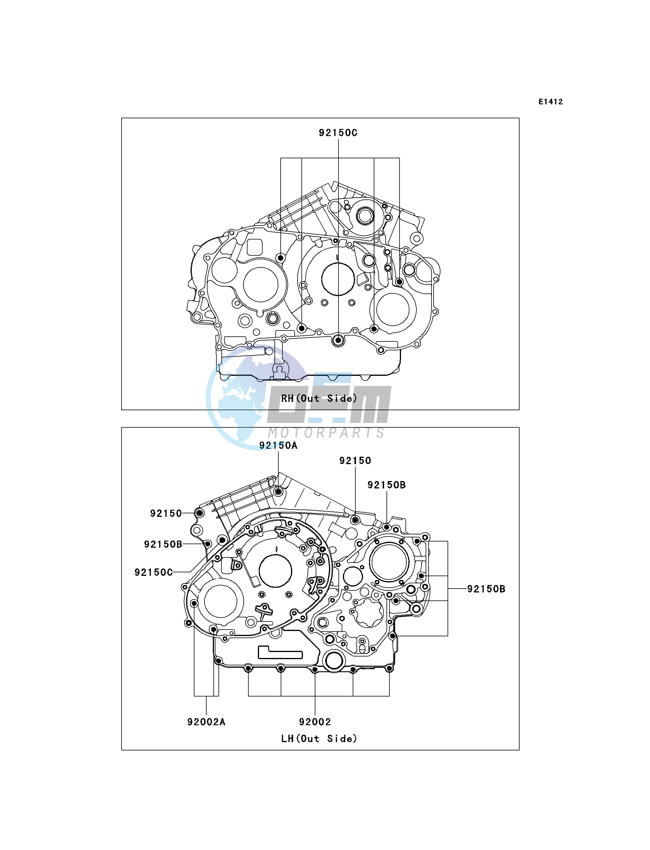 CRANKCASE BOLT PATTERN