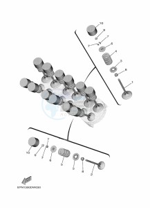 TRACER 9 MTT890 (B5U9) drawing VALVE