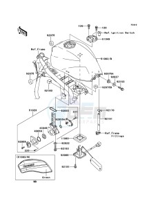 ZRX1200R ZR1200-A5H FR GB XX (EU ME A(FRICA) drawing Fuel Tank