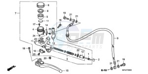 CB1000RAA E / ABS MPH drawing CLUTCH MASTER CYLINDER