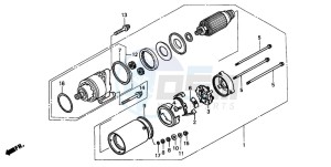 GL1500CT VALKYRIE drawing STARTING MOTOR