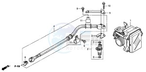 FES150 125 PANTHEON drawing THROTTLE BODY