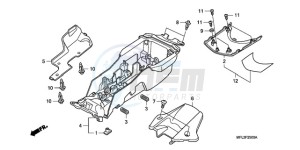 CBR1000RRA Europe Direct - (ED / HRC) drawing REAR FENDER (CBR1000RR)