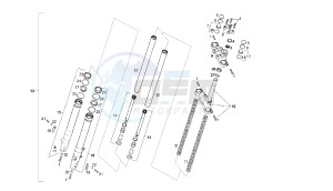 SENDA SM X-RACE - 50 CC EU2 drawing FRONT FORK MARZOCCHI