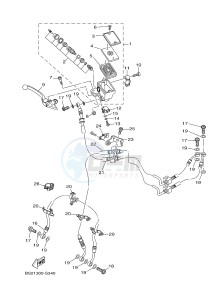 MTN850-A MTN-850-A MT-09 ABS (BS27) drawing FRONT MASTER CYLINDER