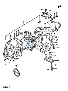 DR125S (E2) drawing REAR COMBINATION LAMP (E2, E18)