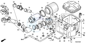 TRX500FAB drawing AIR CLEANER