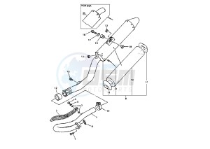 YZ F 450 drawing EXHAUST