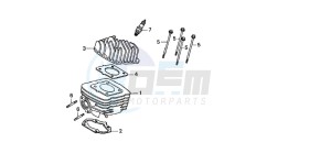 SJ100 1100 BALI EX drawing CYLINDER/CYLINDER HEAD