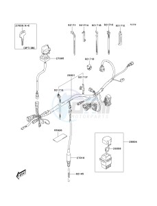 KSF 400 A [FX400] (A6F) A6F drawing IGNITION SWITCH