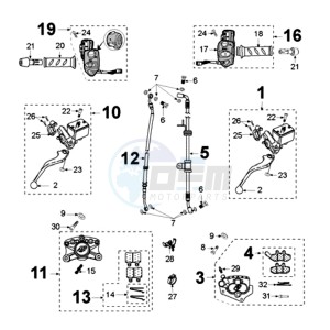 SAT 125 SC drawing BRAKE SYSTEM