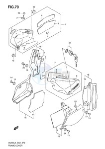 VL800C INTRUDER EU drawing FRAME COVER