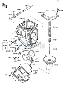 ZX 750 H [NINJA ZX-7] (H2) [NINJA ZX-7] drawing CARBURETOR PARTS