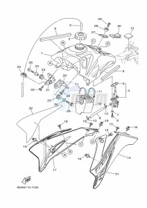 TT-R110E TT-R110 (BMAB) drawing FUEL TANK