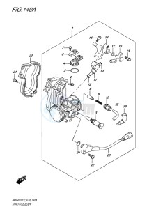 RMX450 drawing THROTTLE BODY