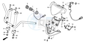 TRX650FA drawing HANDLE PIPE