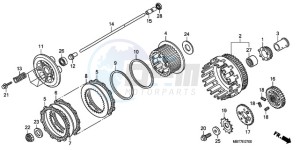 XL1000V9 F / CMF drawing CLUTCH