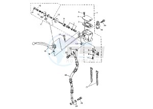 XJ N 600 drawing FRONT MASTER CYLINDER