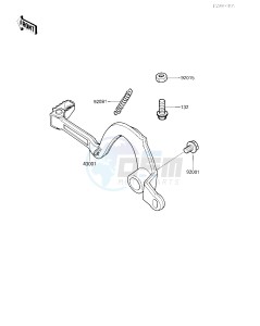 KX 500 D [KX500] (D1) [KX500] drawing BRAKE PEDAL