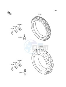 NINJA ZX-12R ZX1200-B4H FR GB GE XX (EU ME A(FRICA) drawing Tires