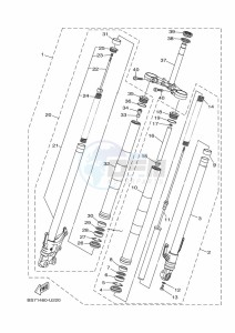 YZF320-A YZF-R3 (B7P6) drawing FRONT FORK