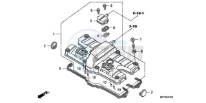 CB1300SA9 France - (F / ABS BCT CMF MME TWO) drawing CYLINDER HEAD COVER